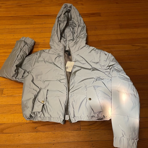 Iridescent Puffer Coat - Picture 2 of 2